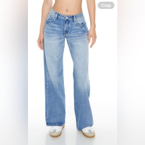 F21 Low Rise Baggy Jeans - Picture 1 of 6